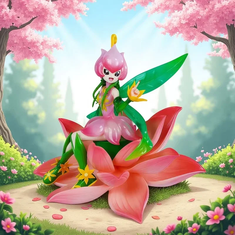 

Новый 17 см Digimon Adventure аниме фигурка Lilimon фигурки милая коллекционная модель украшение для рабочего стола игрушки для детей подарки на день рождения