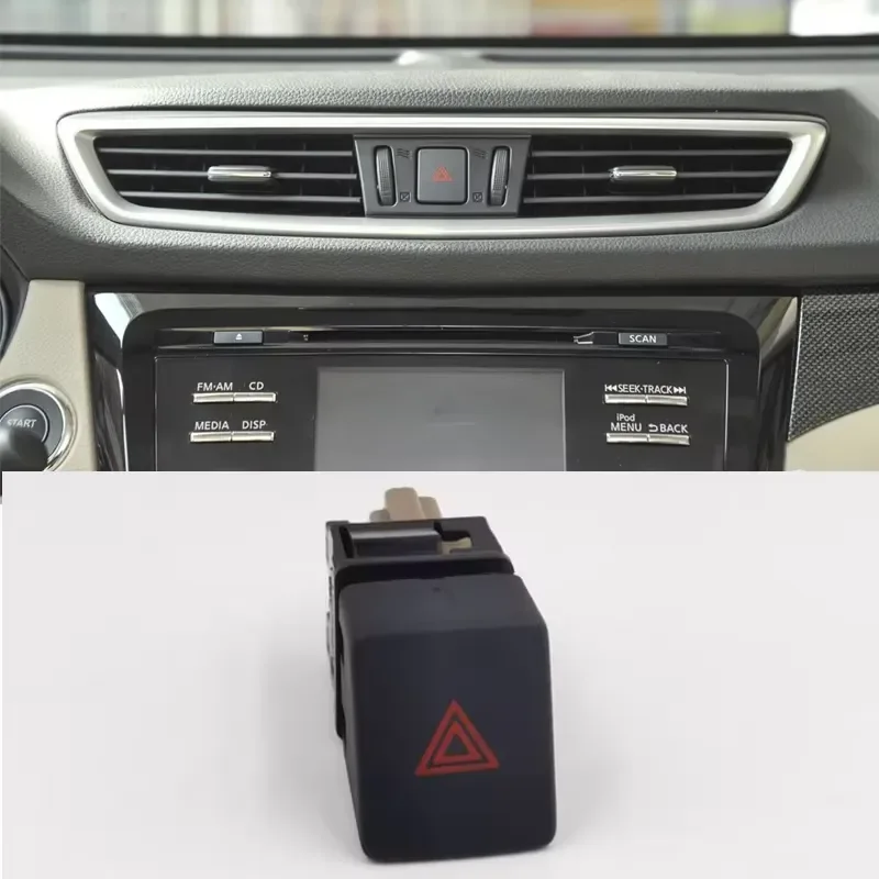 Hazard Warning Light Emergency Button Switch for Nissan X-TRAIL 2014 2015 2016 Auto Lamp Control Replacement Part