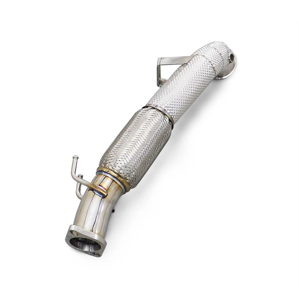 Exhaust Downpipe for Ford Focus MK4 ST 2.3 Ecoboost Hatchback Sport Exhaust 304 Stainless Steel Downpipe with heat shield