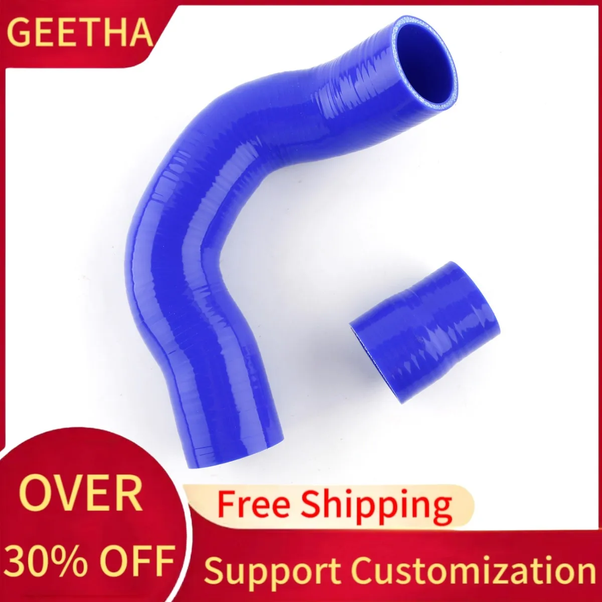 For 2001-2015 Volvo V70 S60 S80 XC70 XC90 Silicone Air Turbo Hot Side Boost Coupler Lower Intercooler Hose Kit