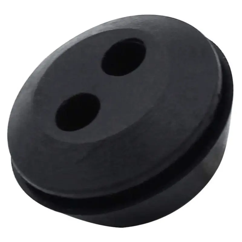 A74E-60 Pcs 2 Holes Fuel Tank Grommet Rubber With Fuel Line Pipe For Brush Cutter Grass Trimmer