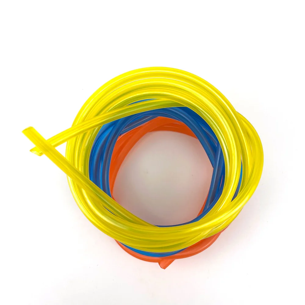 3.3-Feet(1Meter) Fuel Tube Gas Petrol Pipe Line Soft Hose 5x3MM Trimmer Chainsaw String Tools Yellow/ Blue/ Red for RC Airplane