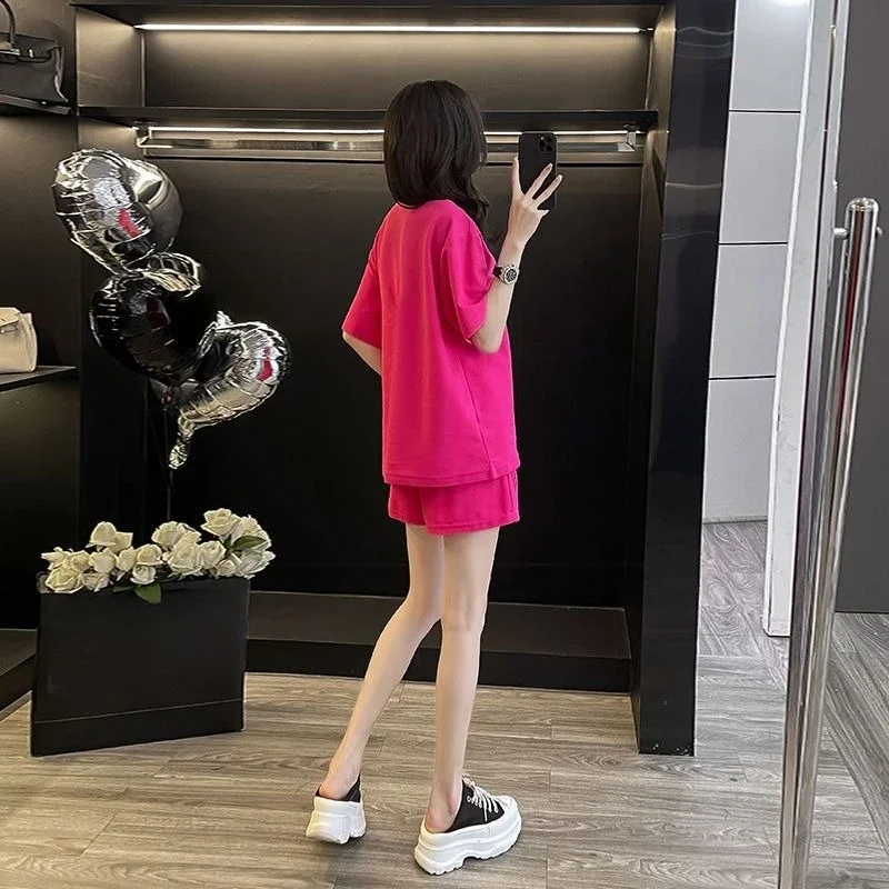 Damesshorts Werkkleding Zak Alfabet Goedkope aanbiedingen Koreaanse stijl Vakantie-outfits Vrouw 2025 Outfit Korte damessets 2-delig