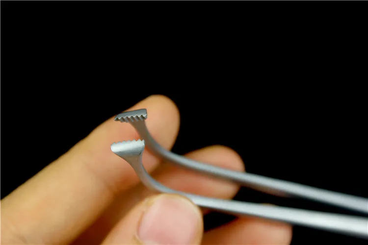 JZ Obstetrics gynecology surgical instrument medical uterine artery clamping forceps 22cm Cervical curved tissue Clip forceps