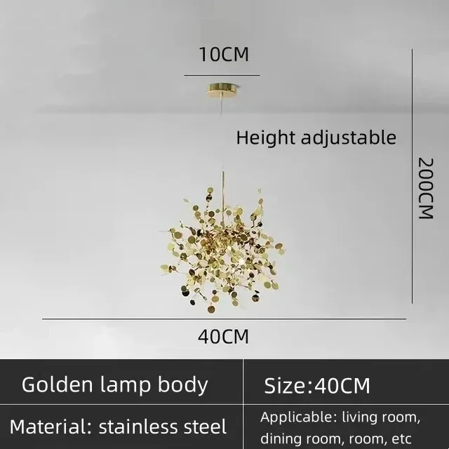 Modern Stainless Steel Hanging Lamps For Ceiling Sequins Shop Bar Pendant Lights Restaurant Luxury Chandelier Loft Room Decor