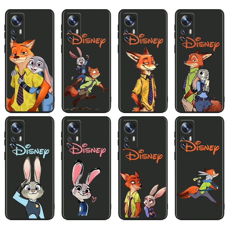 

Zootopia Judy Nick Anime For Xiaomi Mi 13T 13 12T 12 11T 11i 11 A3 10T 10 9 Pro Lite Ultra 5G Black Cover Phone Case