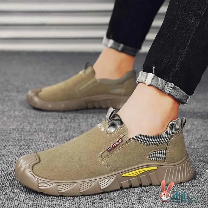 

Men's Lightweight Non-Steel Toe Safety Shoes Anti-impact Puncture Resistant Welding Work Boots Wear-Resistant Constr...
