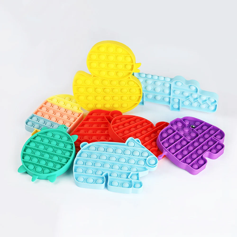 Silicone world Kawaii Stress Relief Sensory Squeeze Toys Anti-stress Toys Soft Bubble Kids Game Hand Relax Decompression Toys