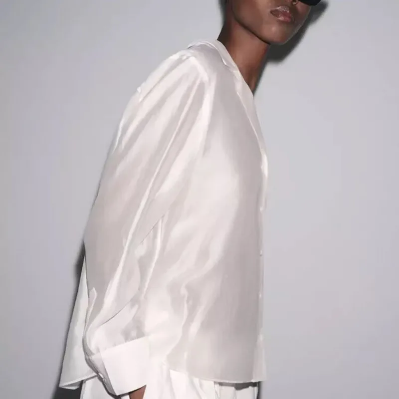 2025年秋新作 レディース イルトケット装飾襟付き ファッション ロングスリーブ レギュラーフィット プレミアム品質ブラウス