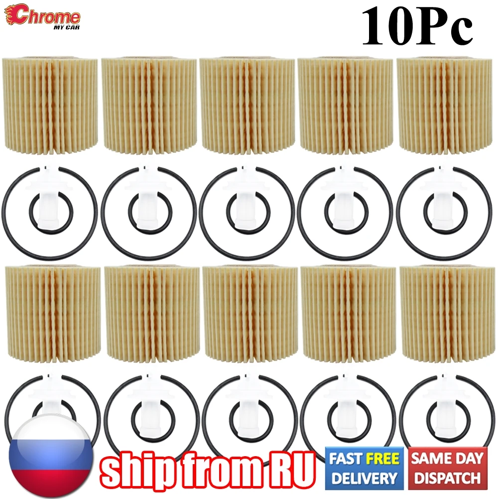 

10x Oil Filter For Toyota Prius ZVW30 Prius V ZVW40 ZVW50 2ZR-FAE,2ZR-FE 2008 2009 2010 2011 2012 2013 2014 1798cc Petrol Engine