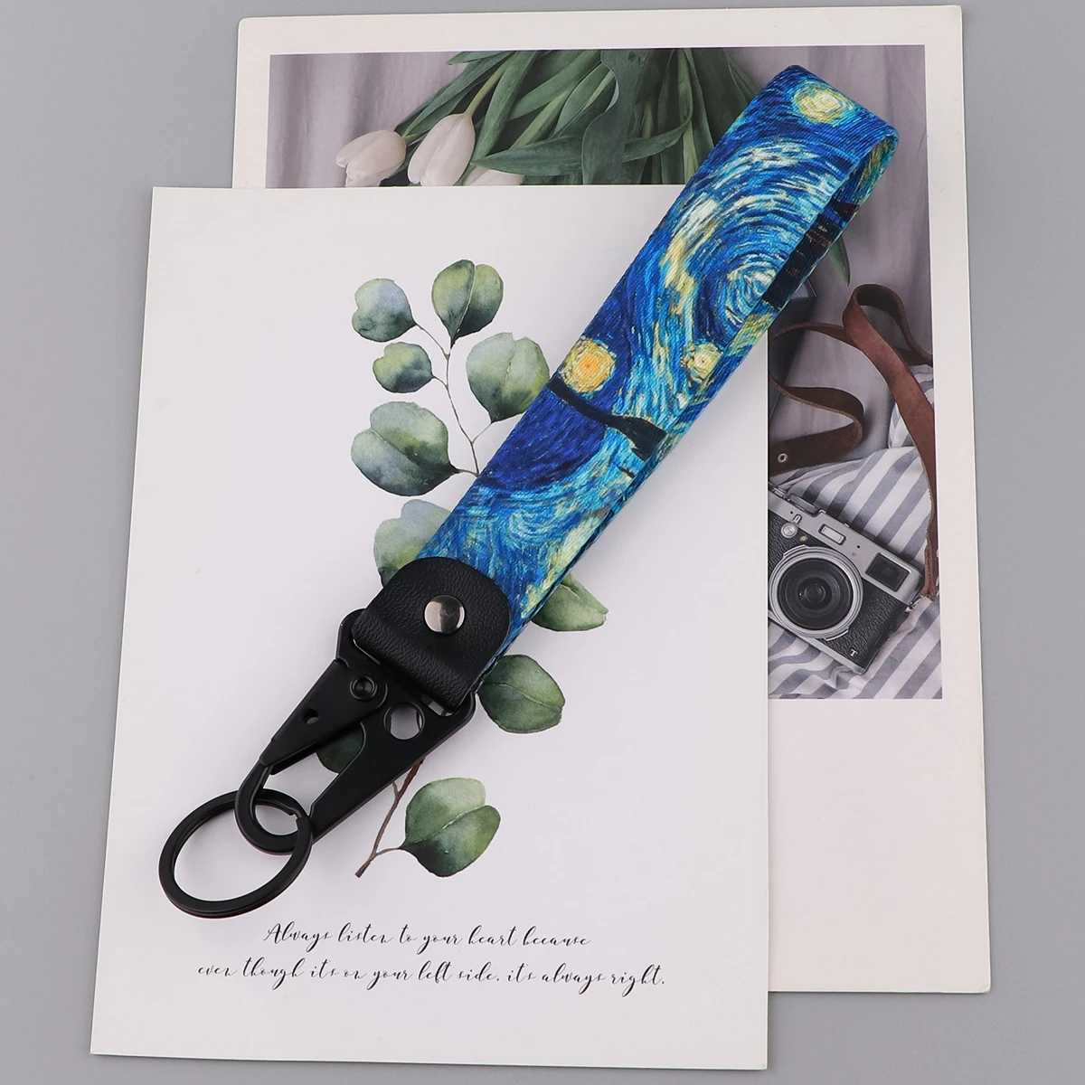

ER1951 Van Gogh Keychain Eagle Beak Friends Lanyard For Phone Rope Badge Holder USB Pendant Car Keys Fashion Jewelry Lanyard