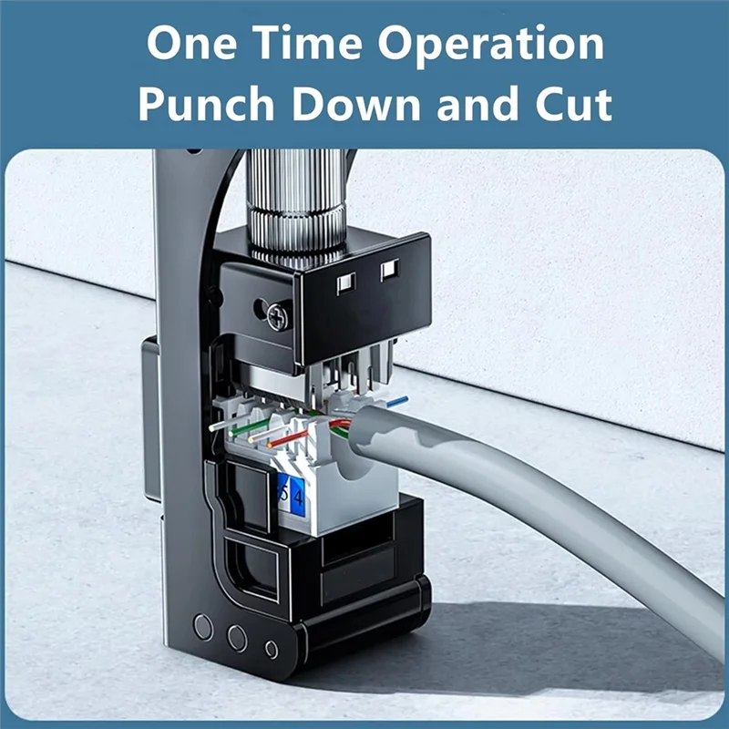 ABHB-Pro الصف 90 درجة كيستون جاك لكمة أسفل أداة ل CAT5/5E و CAT6/6A محول إنهاء سريع