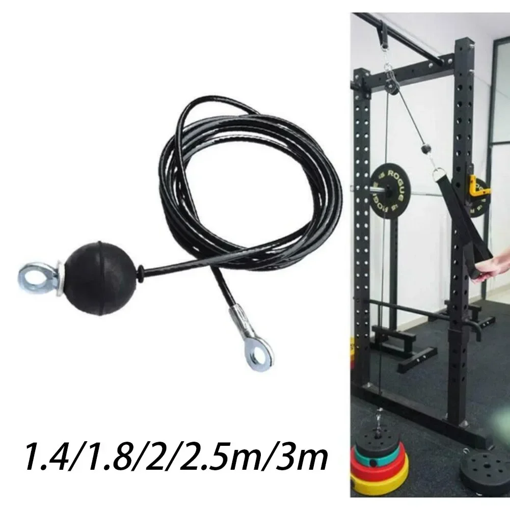 1 pçs 1.4/1.8/2/2.5/3m kit de corda de fio de aço diy peso multi ginásio cabo fitness polia casa ginásio equipamentos fitness acessórios