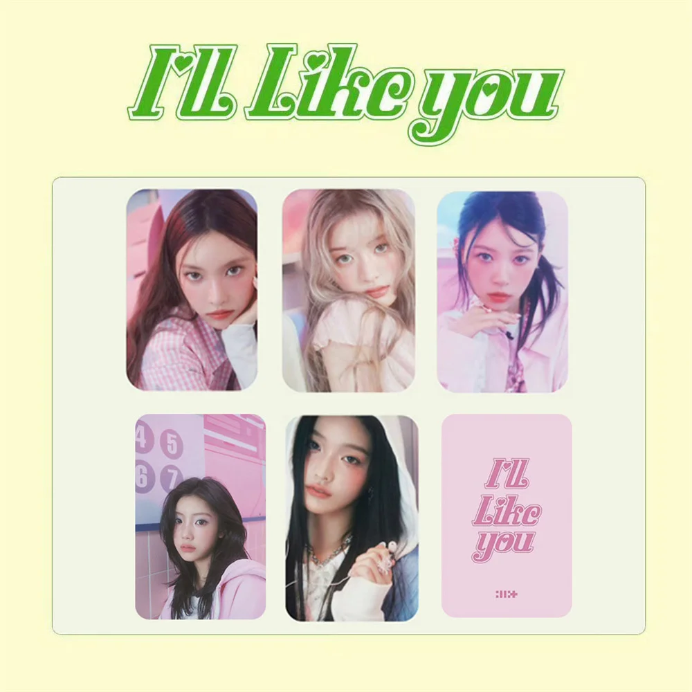 5 шт./компл. ILLIT I'll Like You, новый альбом, фотокарточки Wonhee Minju Moka, модные фотокарточки, двухсторонние открытки, подарок для фанатов