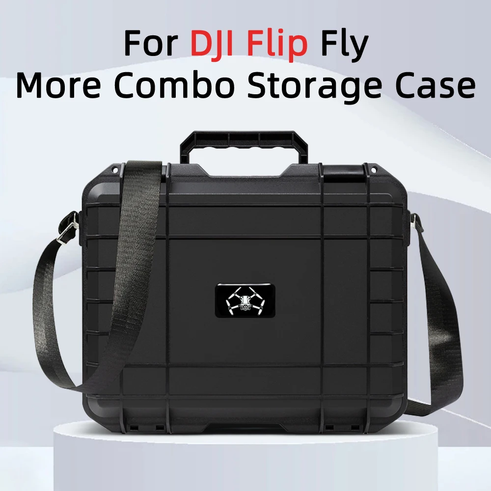 

Portable Hard Waterproof Case for DJI Flip Can Stores 7 Batteries and RC 2/RC-N3 Remote Control and Other Accessories