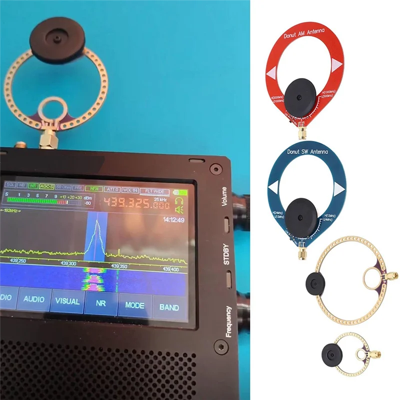 ABMF-Mini Transceiver Loop Antenna With Enhanced PCB For Optimal Reception Of AM MW/SW/UV/UHF/VHF/FM Radio