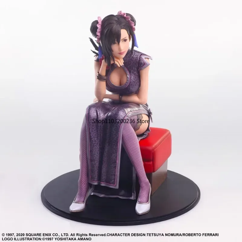 Original SQUARE ENIX Final Fantasy VII Tifa Lockhart SPORTY DRESS Ver. STATIC ARTS Action Figures Model Collectible Gift