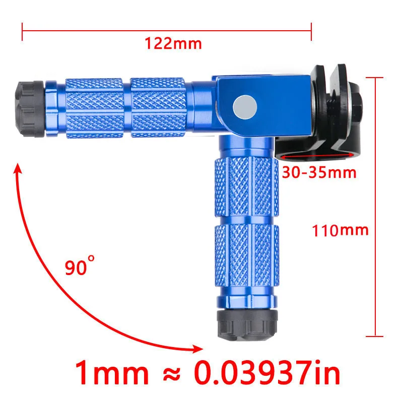 30-35mm Motorcycle Pedals Foot Electric Motor Foldable Pedal Pegs Child Pedal Folding Pedal For Scooter And Electric Motorcycle