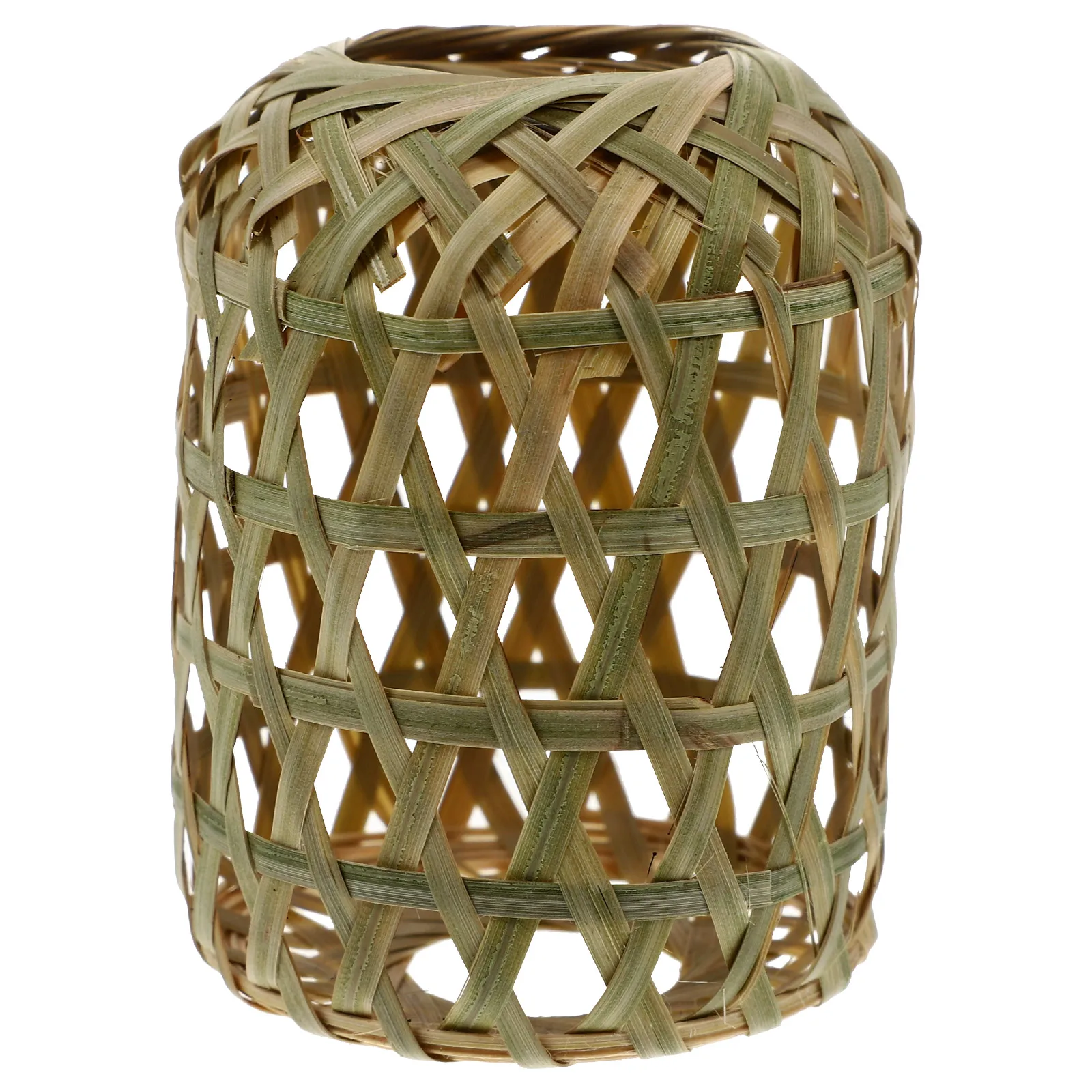 

Tea Room Chandelier Lamp Cover Rattan Dark Brown Hanging Lamp Shades Bamboo Woven Pendant Ceiling Rustic Style Small Cover