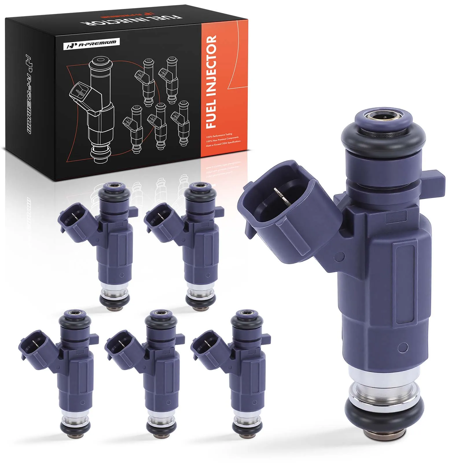 A-Premium 6Pcs Fuel Injector for Nissan Pathfinder 2001-2004 Maxima 2000-2001 350Z 2003-2004 INFINITI G35 FX35 2003-2004 I30 QX4
