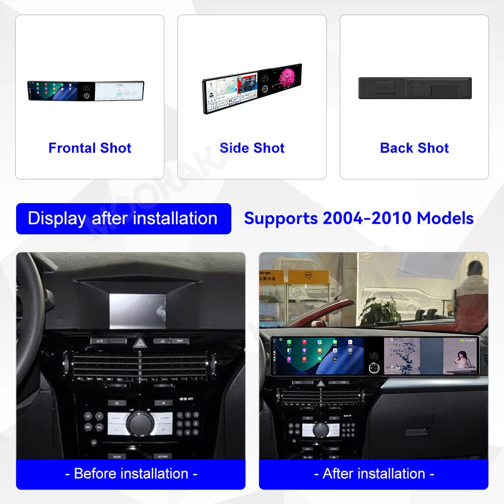 

12.3 inch Dual Screen For Opel Astra H 2006 - 2014 Car Radio Wireless BT CarPlay Android 13 4G GPS Navigation Multimedia Player