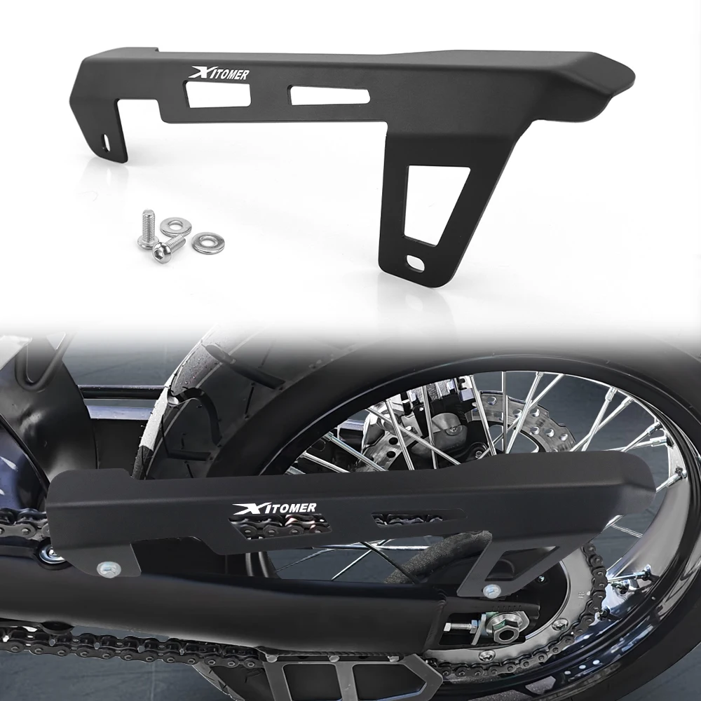 

Motorcycle Rear Wheel Chain Guard Cover For CFMOTO 450MT MT450 IBEX 450 2024-2025 Aluminum Guard Protection Sprocket Protector