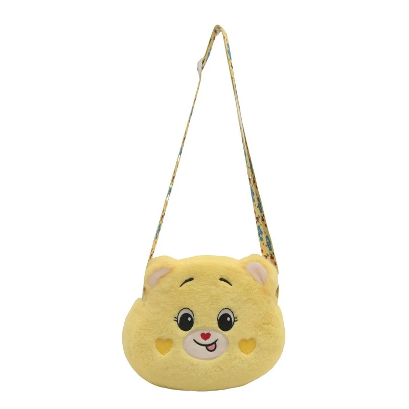Kawaii Miniso dessin animé arc-en-ciel amour ours en peluche jouet bandoulière sac Mobile filles cadeau sac à dos anniversaire cadeau de noël
