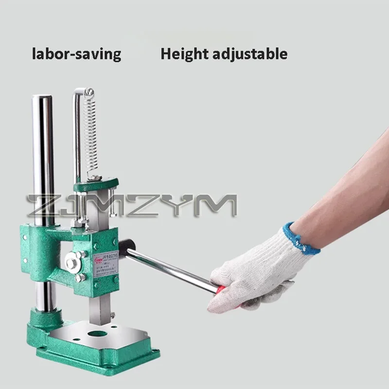 Hand Punch Press Industrial Manual Press Desktop Micro Round Square Head Punching Hand Mini Press