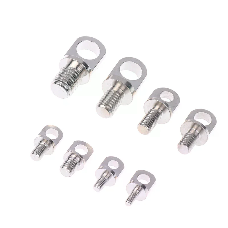 3Pcs Brass Stud Nuts & Eye Bolts With Hole M3/M4/M5/M6/M8/M10 - Copper Lifting Eye Screws Set