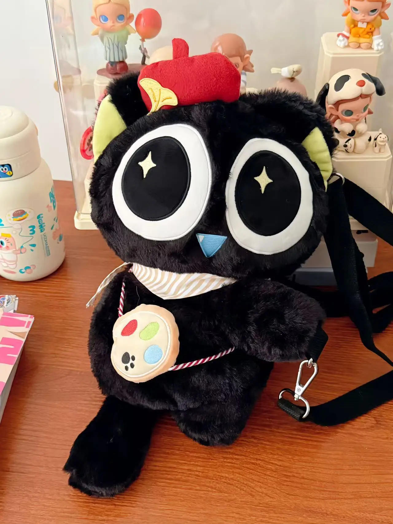 新しいかわいい漫画羅小黑バトルクロニクルバックパックぬいぐるみクロスボディバッグスタイリッシュな多用途バッグ誕生日ギフト