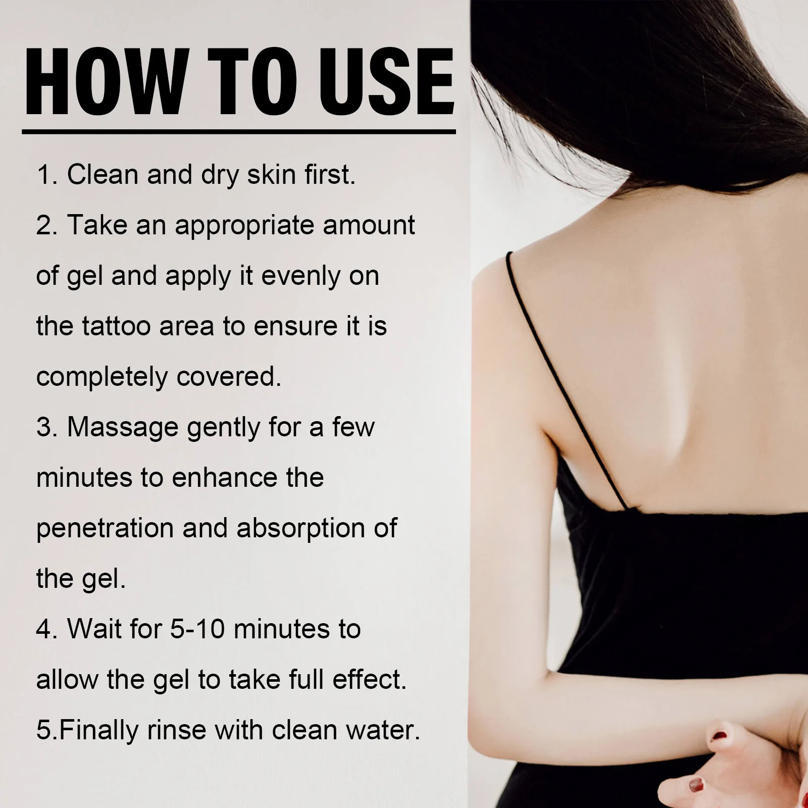 جل إذابة الوشم لإصلاح البشرة، ترطيب البشرة، غير مؤلم، تنظيف عميق، كريم إزالة الوشم الاحترافي، منتج مكياج