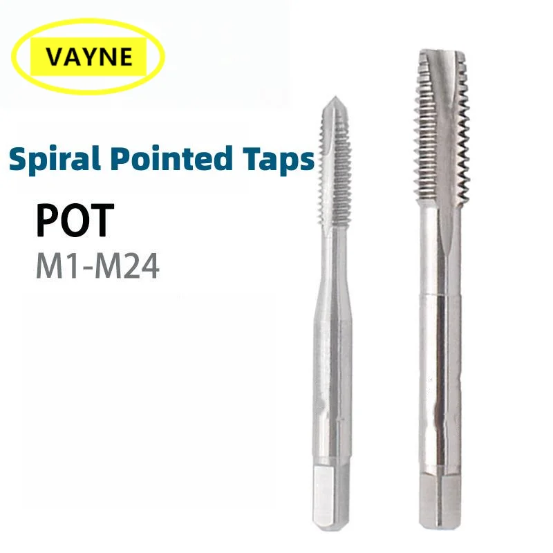 

VAYNE HSSE Metric Spiral Pointed Tap M1M2M2.5M3M4M5M6M8M10M12M14M16 X0.25 0.35 0.45 1.25 1 1.75 Machine Screw Fine Thread Taps