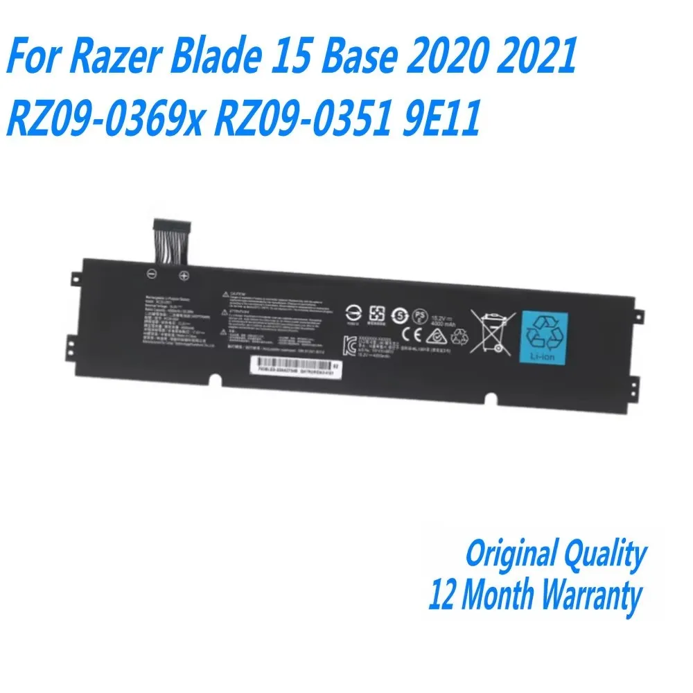 NEW RZ09-0351 RC30-0351 Laptop Battery For Razer Blade 15 Base 2020 2021 RZ09-0369X RZ09-0351 9E11 Series 15.2V 60.8WH
