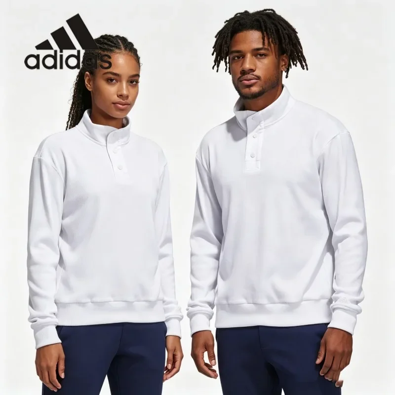 adidas Gradient French Terry Crew Sweatshirt Cyber Street Trend Soft Thin Fashion PulloverJJ1723 1PCS