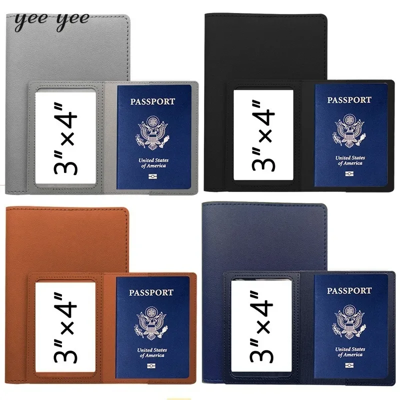 Passaporte Capa para Viagem, Solid Wallet Case, Organizador, Protector Bag, Porta Documentos, Negócios, Cartões de Identificação de Crédito, Candy Color, PU