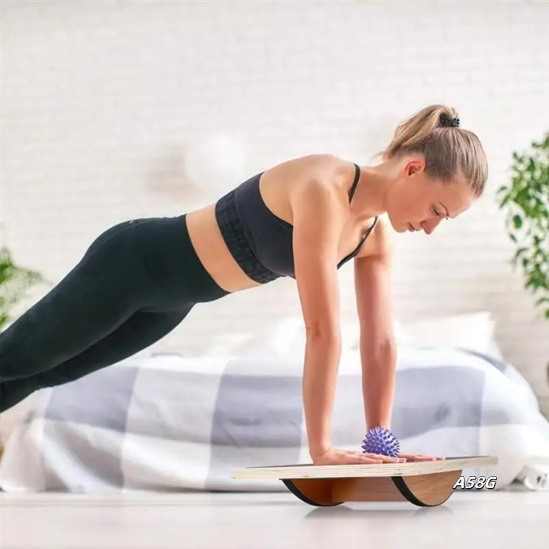 

Balance Board For Training Pine Multilayer Board For Men Ideal For Home Stability Workouts