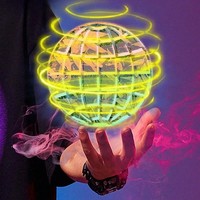 Flying Ball Spinner Toy Hand Control Drone Helicopter 360° Rotating Mini UFO with Light Coy Kids Gifts Game Children Sports Ball