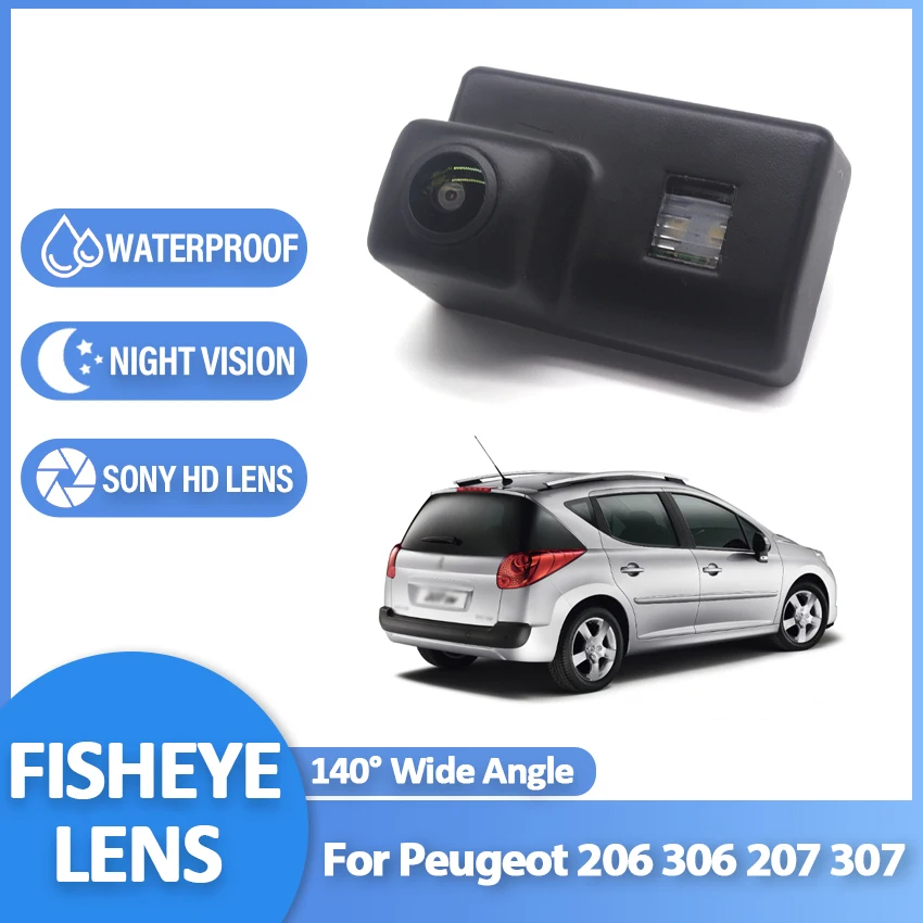 

Car Rear View Reverse Parking Camera For Peugeot 206 306 207 307 1998 ~ 2015 CCD Full HD Night Vision Waterproof Backup Camera