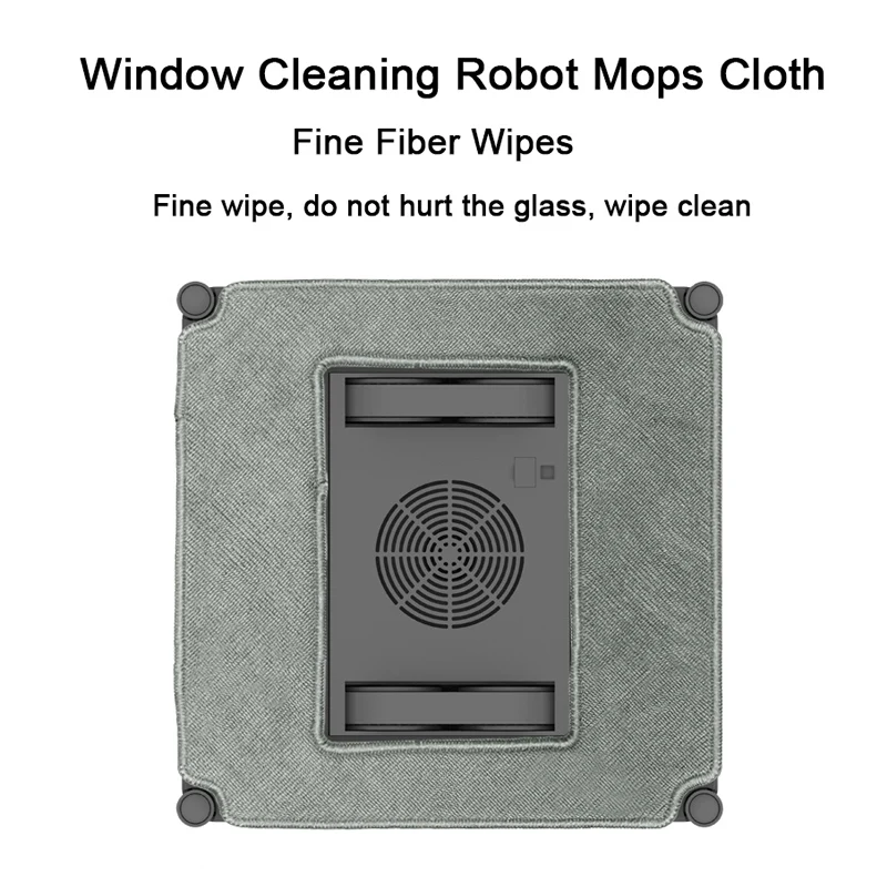 Window Cleaning Robot Mop Blue& Gray Wipes Cloth Square Clean Wipes Window Cleaner Parts For Purerobo W-S3 W-S8S W-S3S Robot