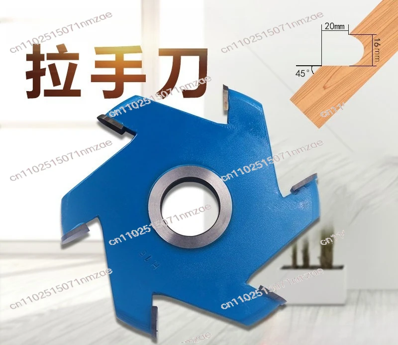 Tungsten Carbide 6 Flute Spindle Router Bit Woodworking Edge Trimming Cutter Furniture Handle