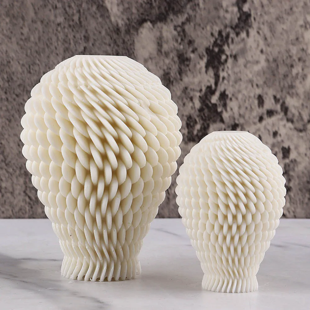 3D Geometry Ball Candle Silicone Mold New Design Irregular Spherical Column Resin Soap Plaster Mould Cake Chocolate Molds Gifts