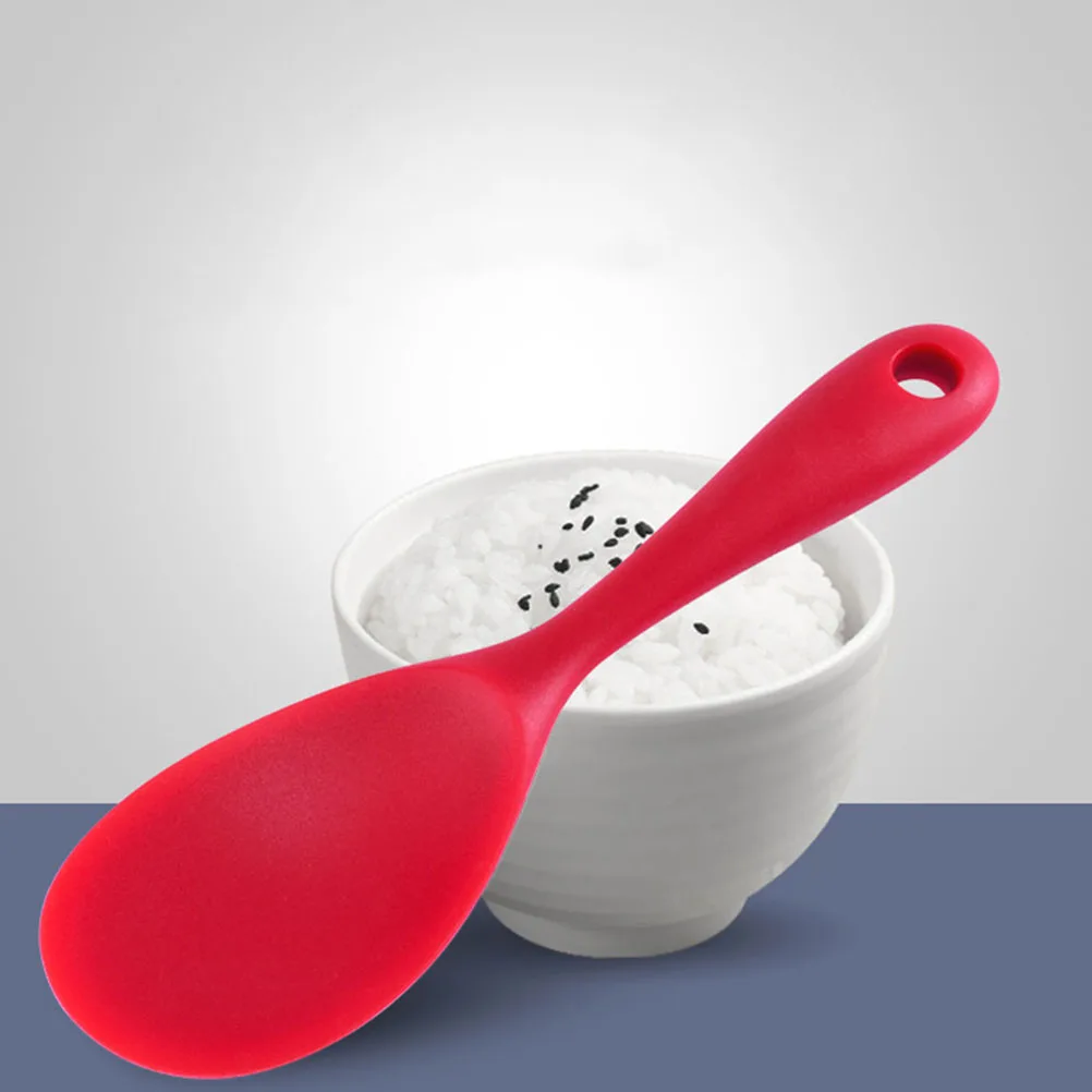 

2 Pcs Rice Spoon Non-stick Cooker Spatula Hotel Silicone Sushi Silica Gel Arroz Para Household