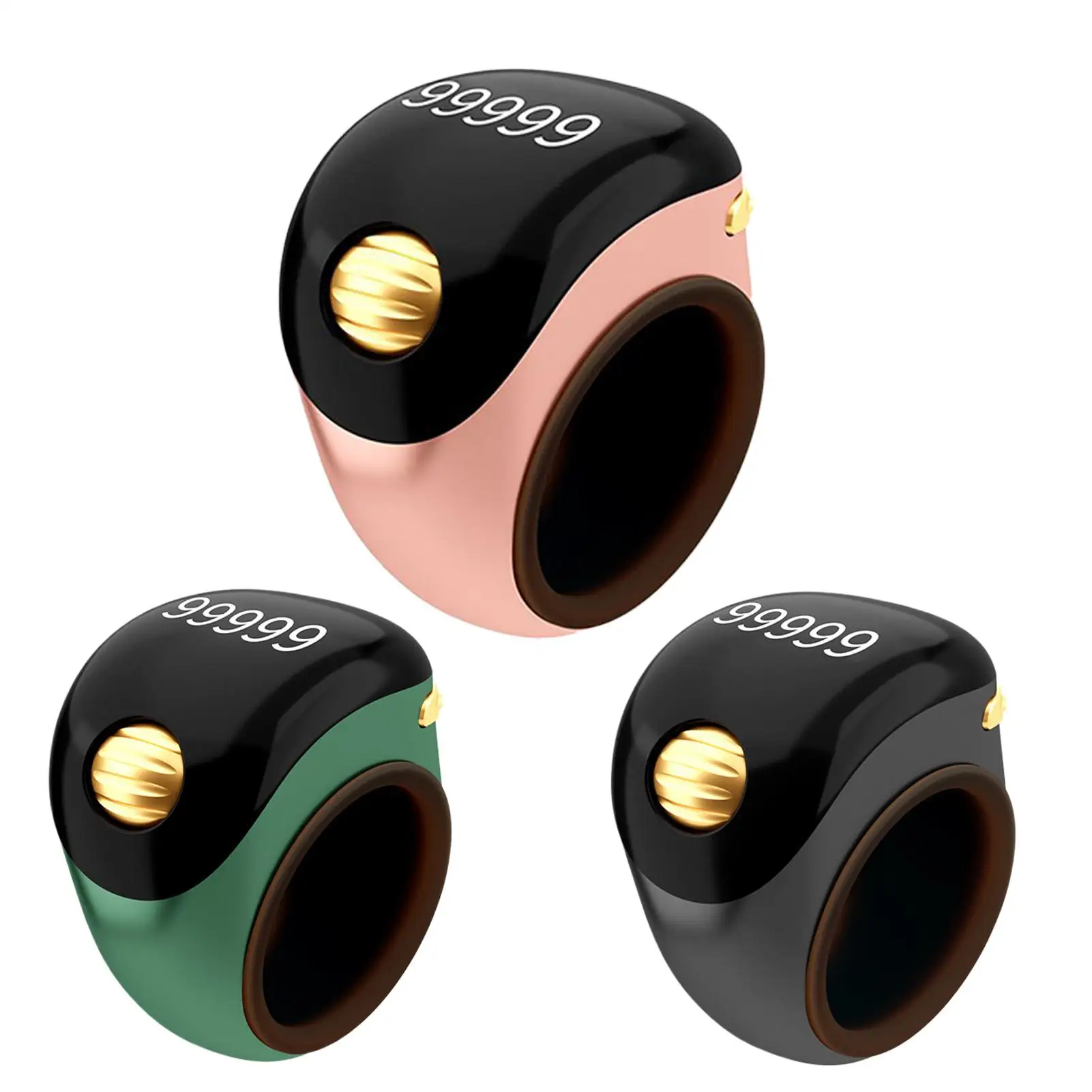 Smart Tasbih Tally Counter OLED5 Digital Electronic Counter Prayer Time Vibration Reminder Tasbeeh Ring Counters