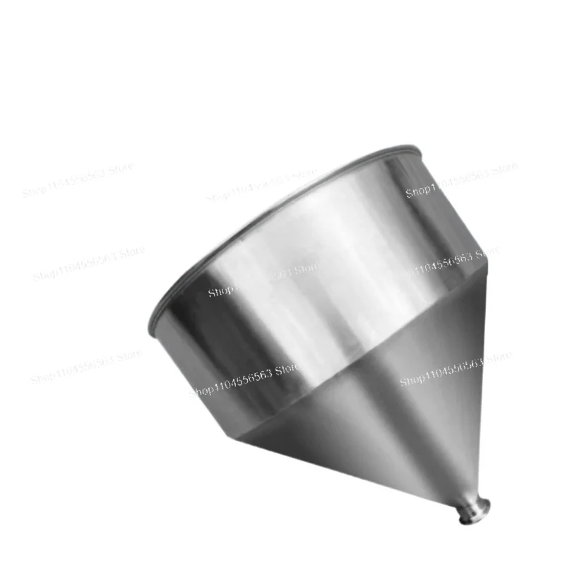 40L 40cm Stainless Steel Funnel 304 Thickened Wide-bore Industrial Funnel for Grain Food Oil Refining 40 Liter Capacity