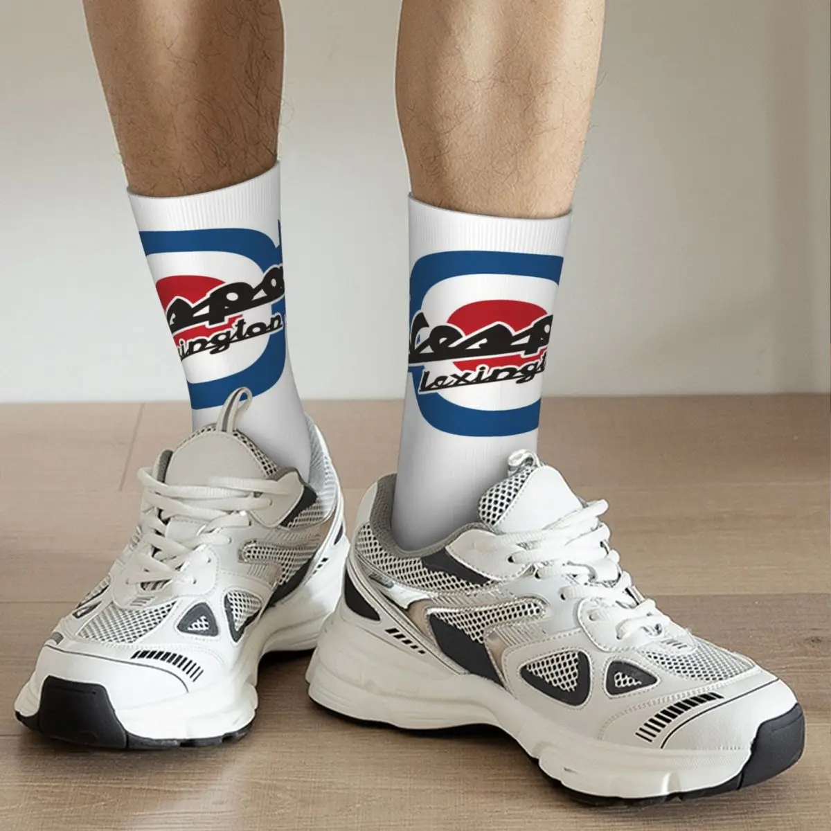 Vespa Logo Socks Harajuku Super Soft Stockings All Season Long Socks Accessories for Man's Woman's Gifts