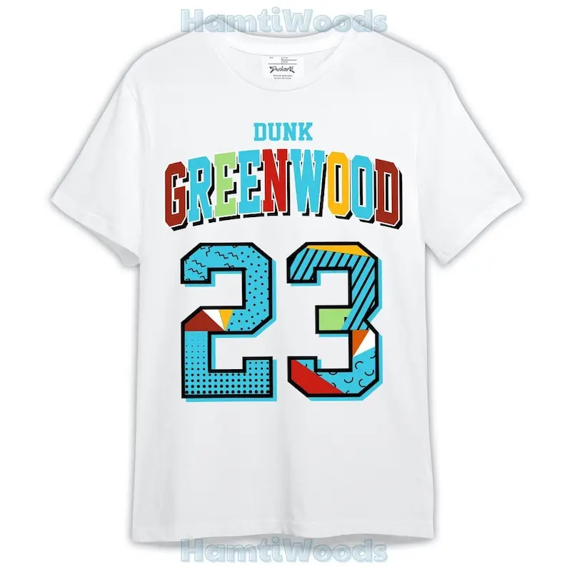 

SB Di'Orr Greenwood Shirt, 90s Retro Number 23 Shirt Outfit