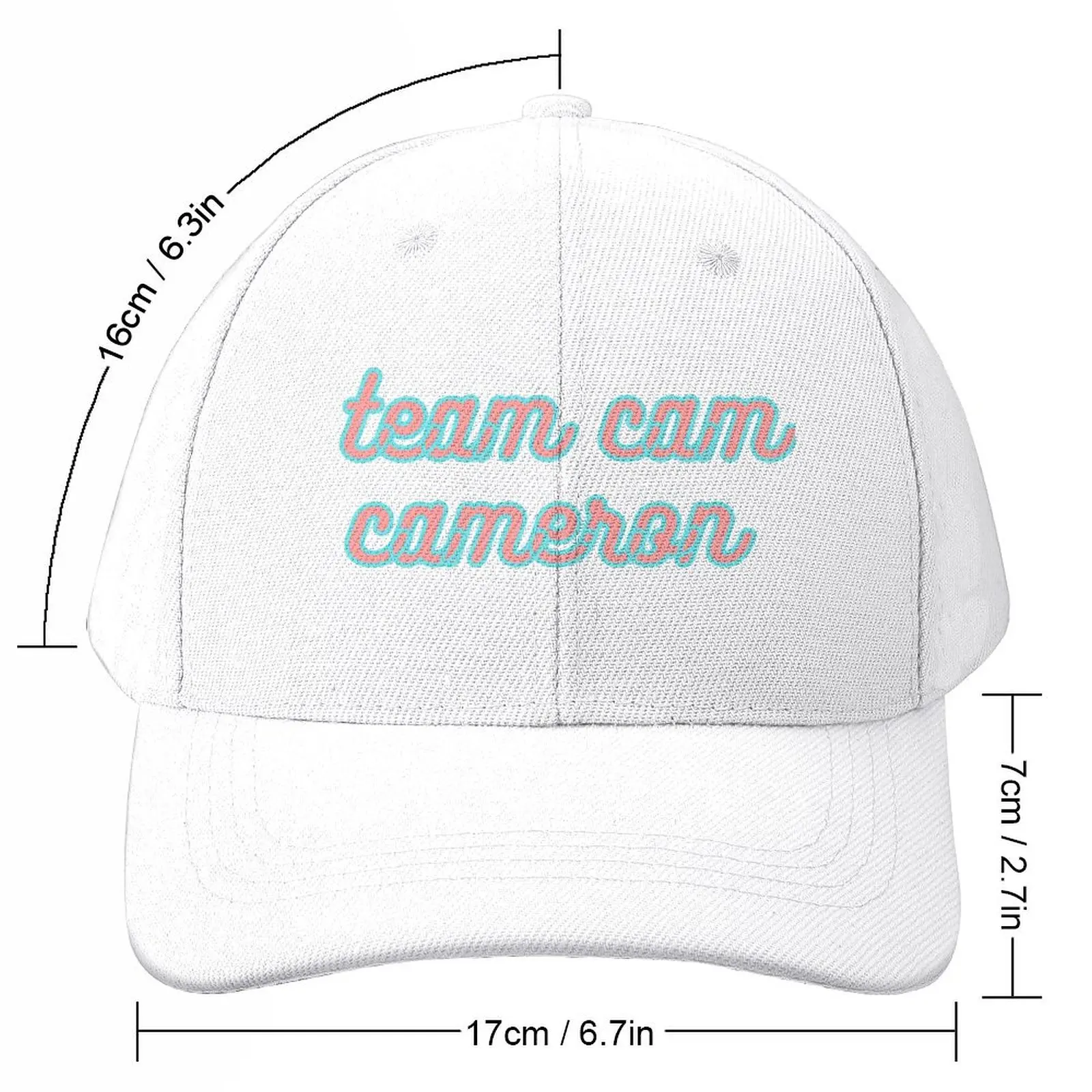 Team Cam CameronCap Baseball Cap Visor fashionable Men Hats Women's