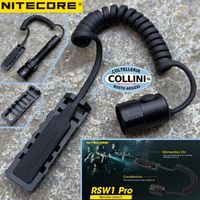 Nitecore RSW1 Pro Flashlight Tactical Remote Switch Picatinny Rail Adapter For MH12 PRO MH25 PRO Torch Accessories