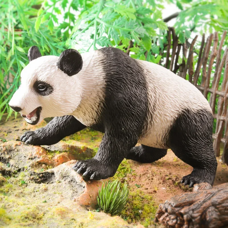 

Large Simulation Giant Panda Model Solid Wild Animal Toys Kids Baby Cognitive Early Education Ornaments Boy and Girl