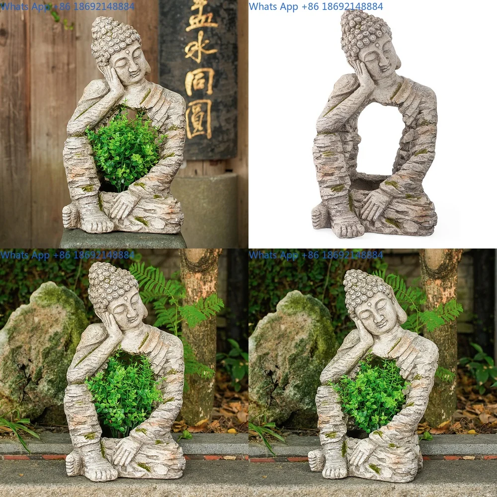 

Buddha Statue Decorative Art for Garden Patio Living Room and Entryway